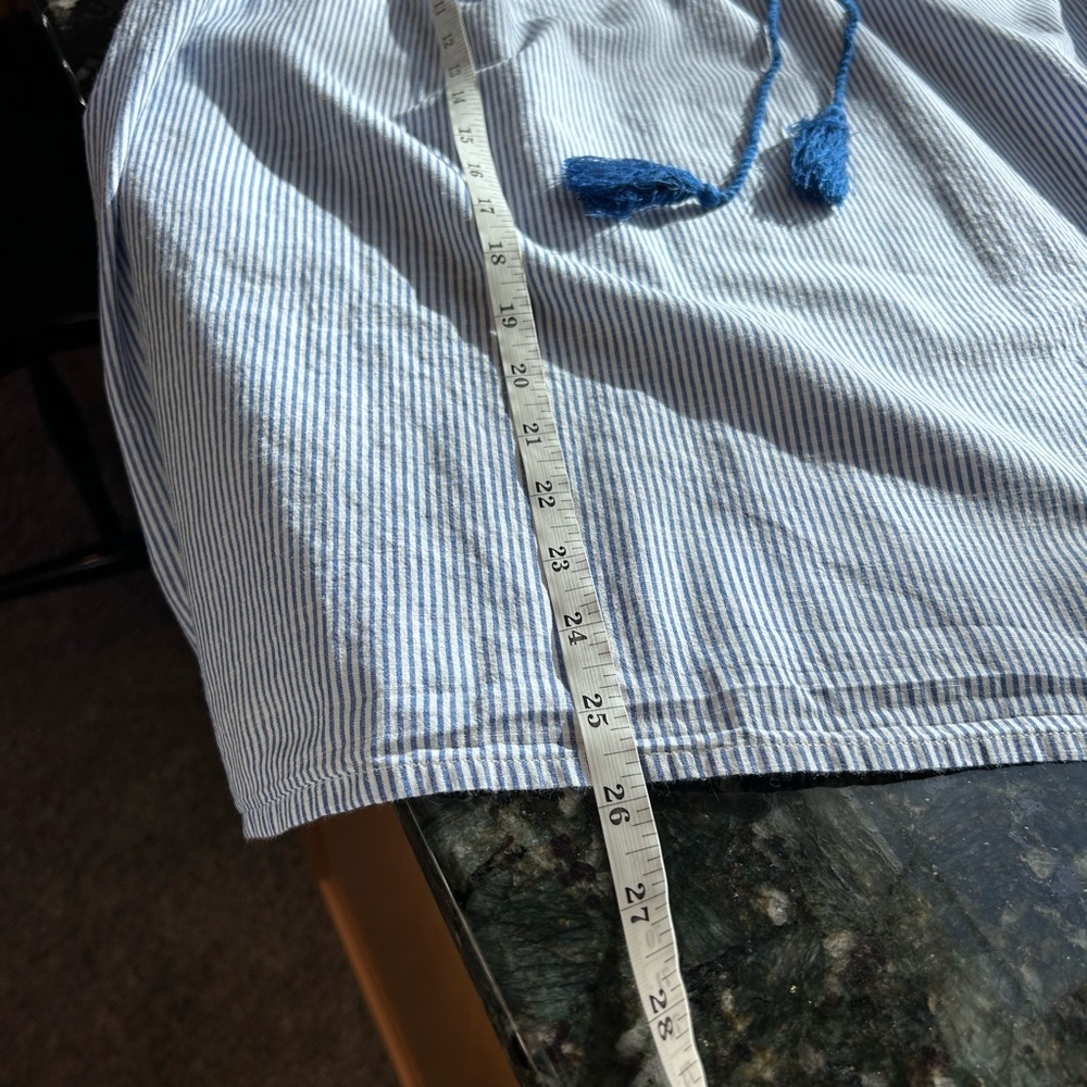 Lane Bryant v Neck Sleeveless Embroidered Peasant Top. 100% Cotton. Boho. EUC. - Picture 9 of 11